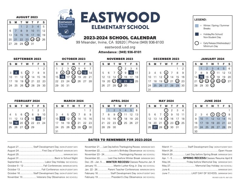 EW Calendar 2023-2024