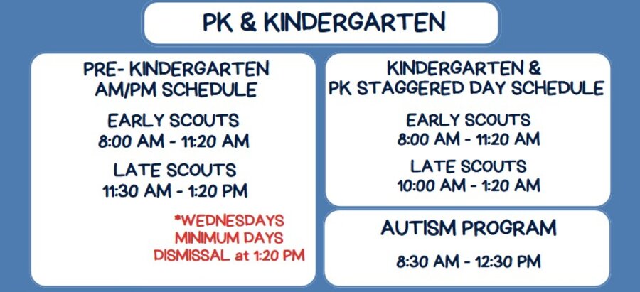 Pk-K Bell Schedule